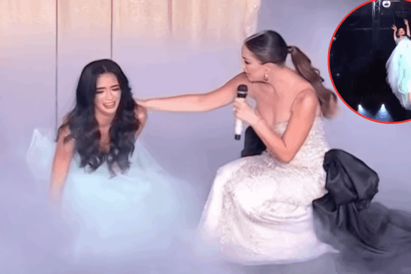 Pánico en vivo: la caída de Laura Pérez conmocionó Miss Universo Latina